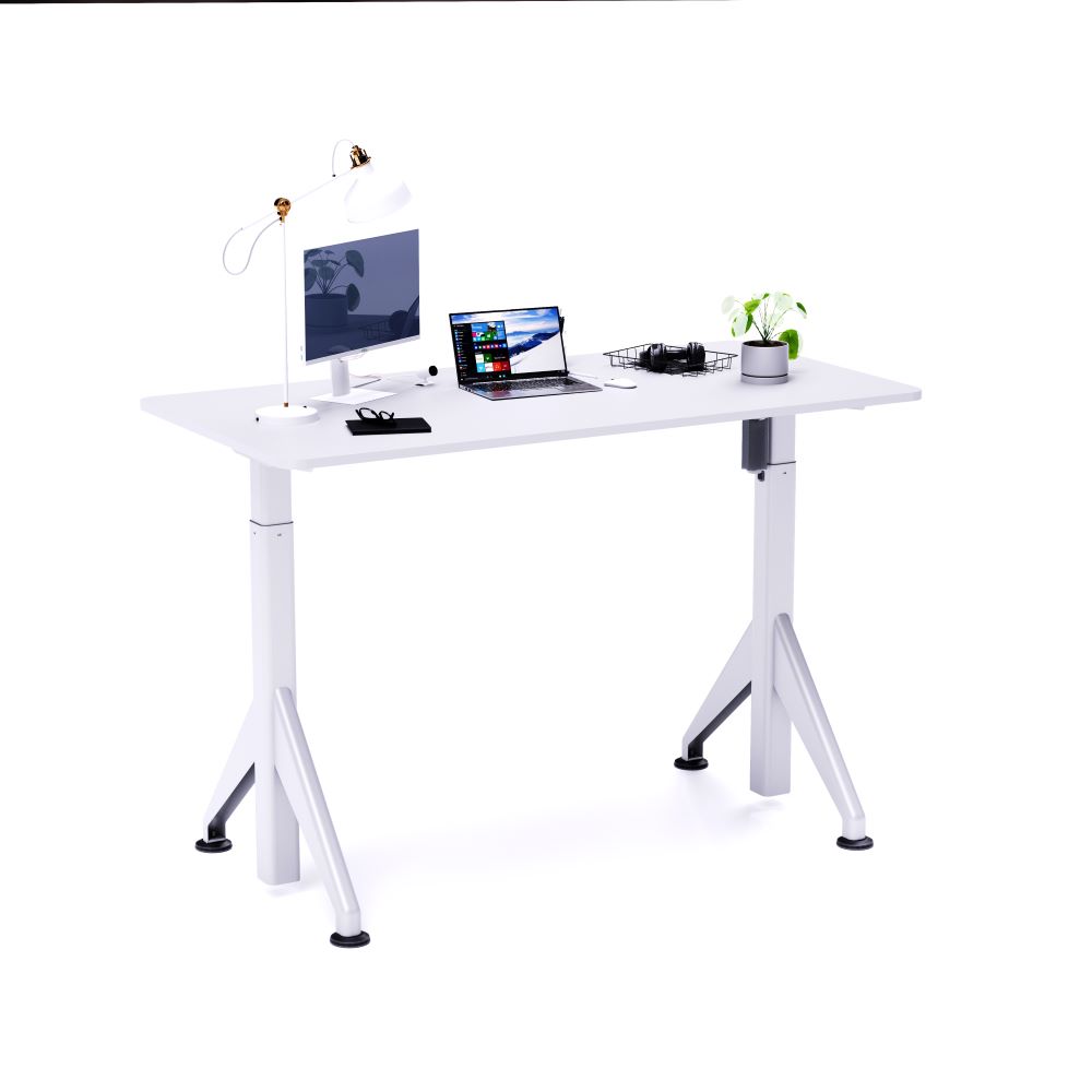 Escritorio para videojuegos, oficina de carreras, mesa ergonómica para ordenador, escritorio eléctrico de pie con portavasos y gestión de cables