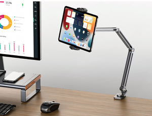 Soporte plegable ajustable para tableta, soporte para tableta de escritorio con rotación de 360 ​​grados 